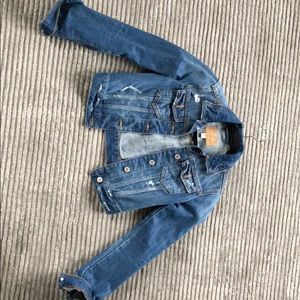 medium wash denim jacket